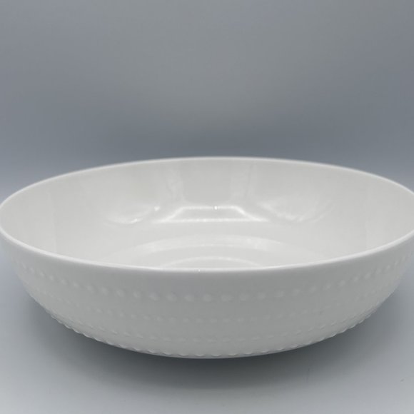Mikasa Nellie White Bone China Pasta Bowls Dishwasher & Microwave Safe Set of 4 - Picture 1 of 11